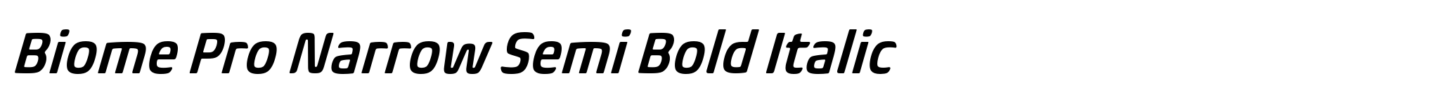 Biome Pro Narrow Semi Bold Italic image